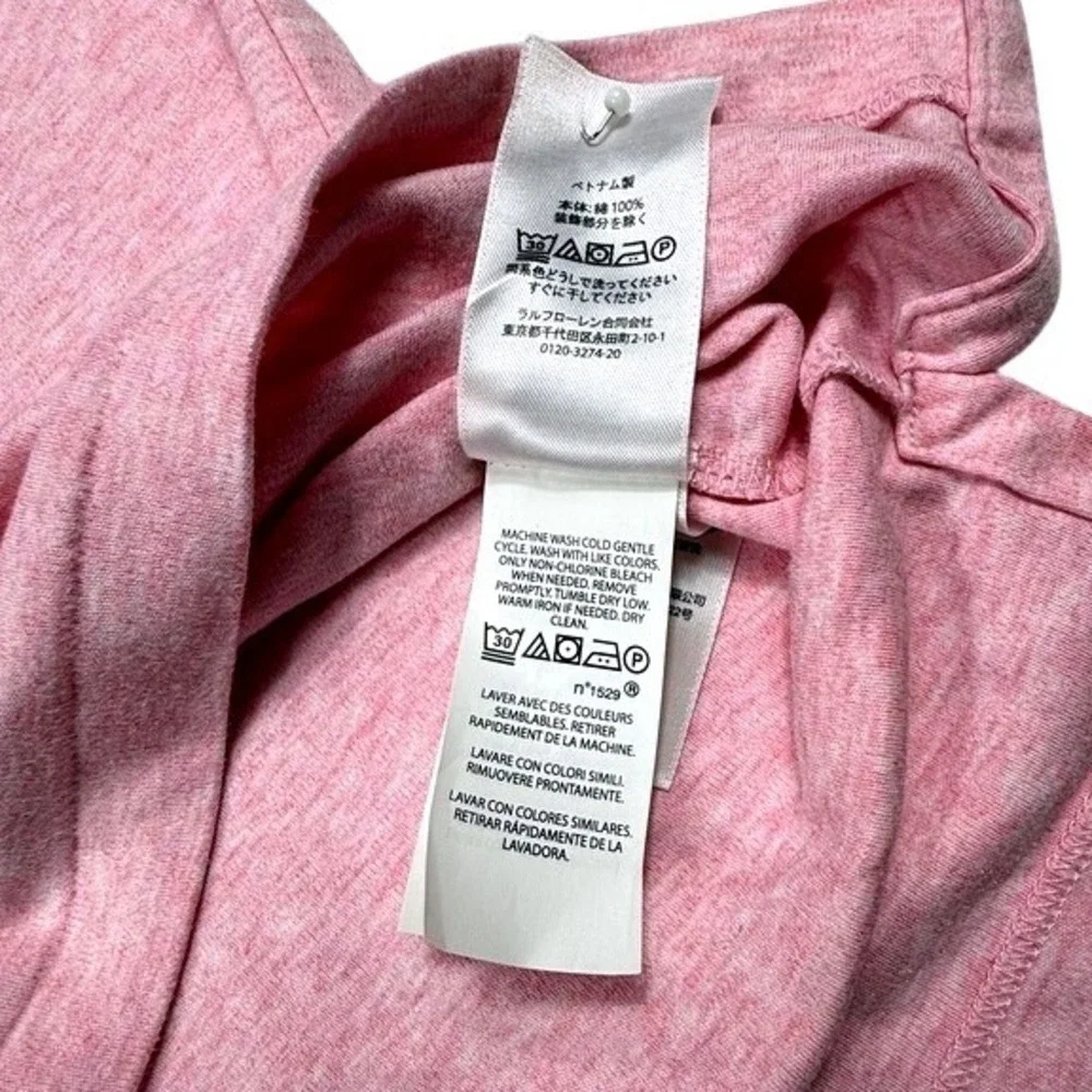 Polo Ralph Lauren Mens XL Classic Fit Pink Heather Short Sleeve Cotton Polo‎